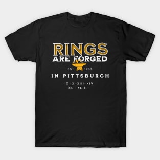 Rings are Forged in Pittsburgh T-Shirt